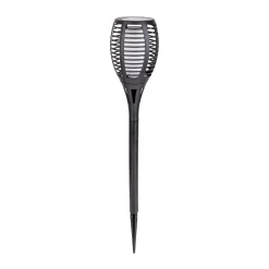 Light & More LED Solarleuchte Fackel schwarz