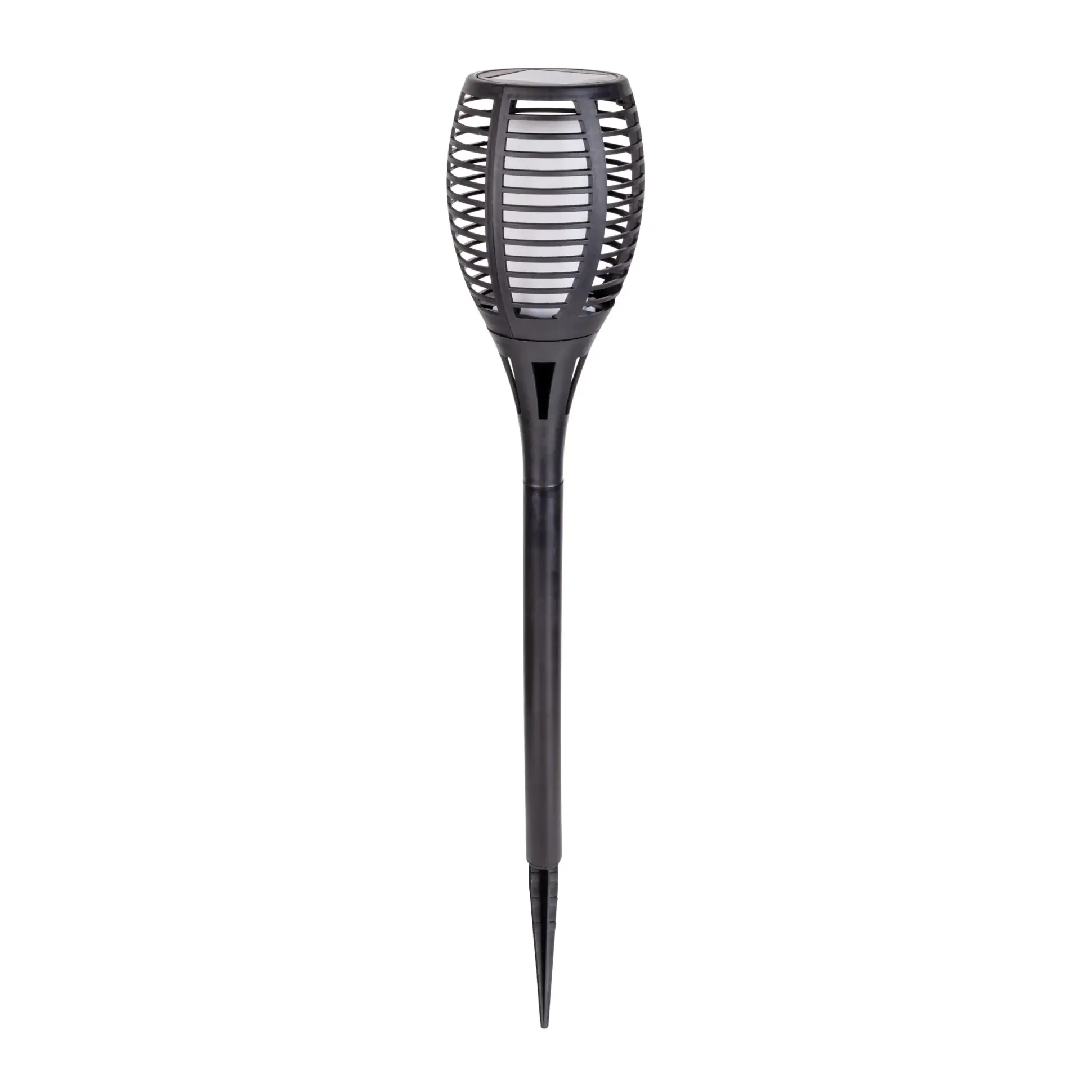 Light & More LED Solarleuchte Fackel schwarz