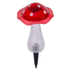 Light & More LED Solarleuchte Pilz rot