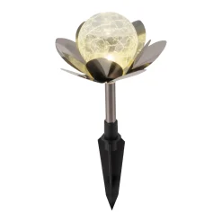 Light & More LED Solarleuchte Seerose 3er Set
