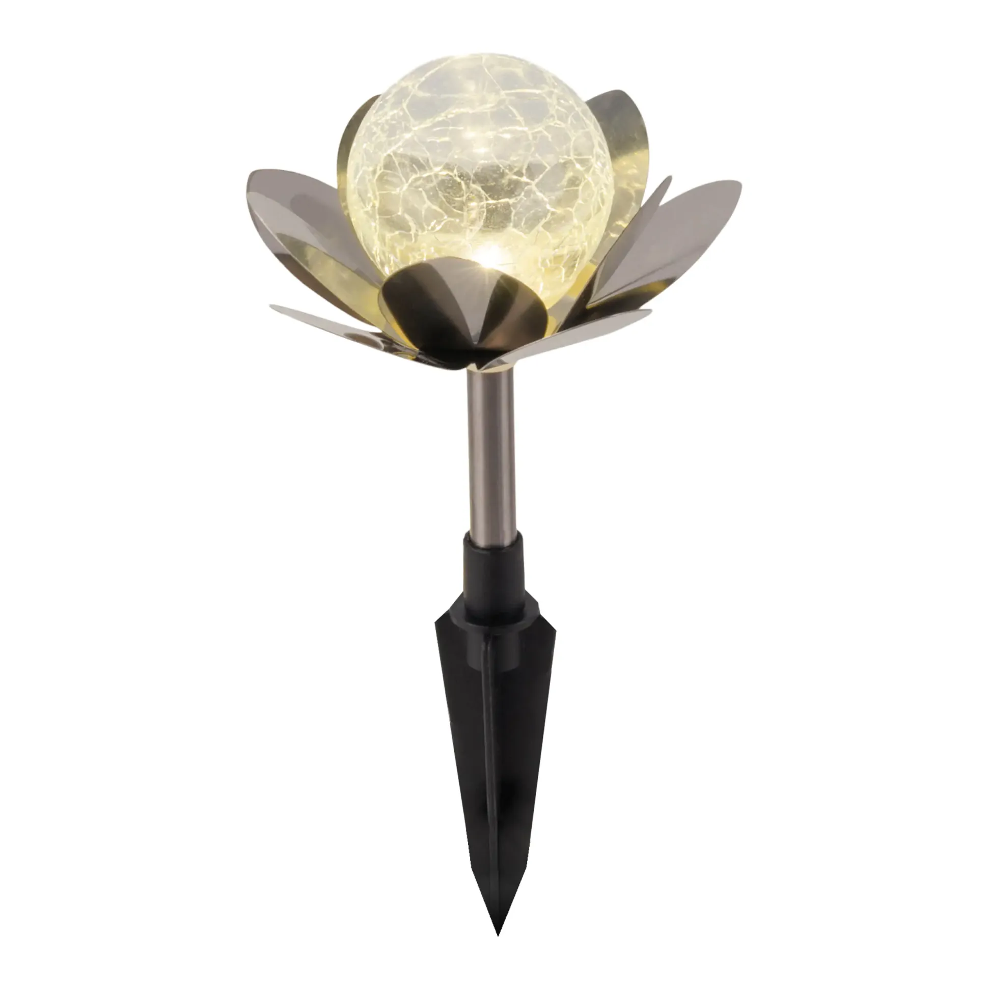 Light & More LED Solarleuchte Seerose 3er Set