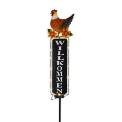Light & More LED Solarleuchte Huhn bunt