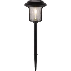 Light & More LED Solarleuchte mit Dämmerungssensor schwarz