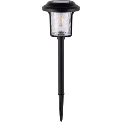 Light & More LED Solarleuchte mit Dämmerungssensor schwarz