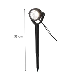Light & More LED Solarleuchte Erdspieß 6er Set schwarz