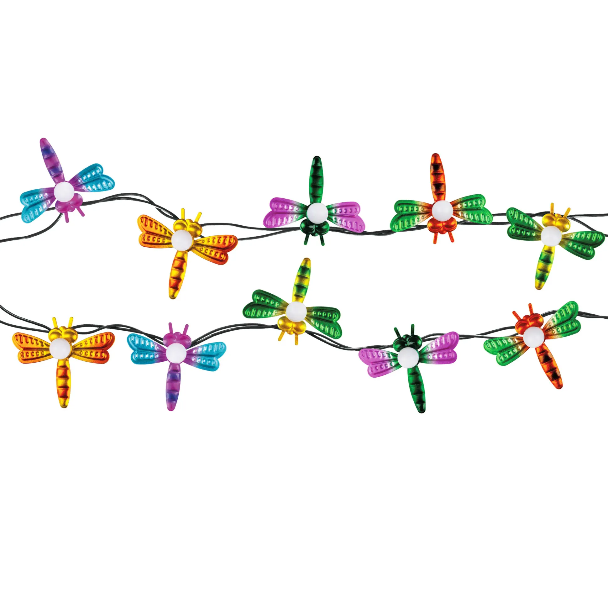 Light & More LED Solarleuchte Libelle bunt