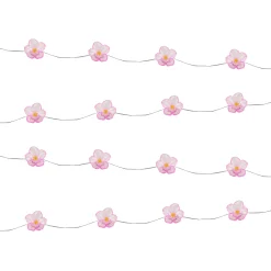 Light & More LED Solarlichterkette Blumen pink