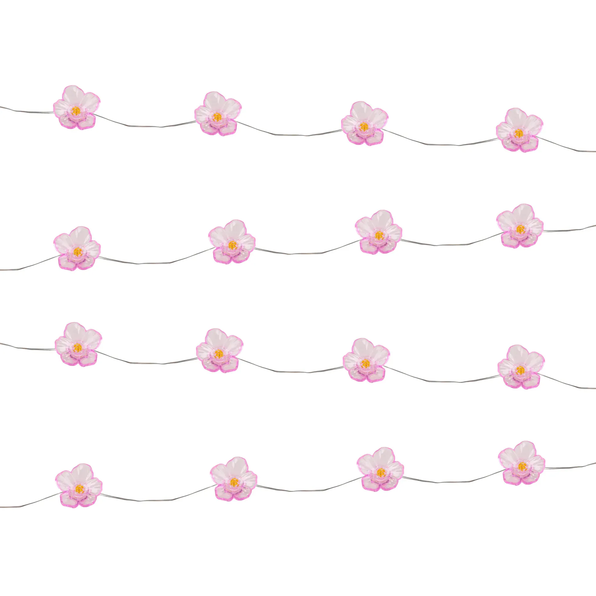 Light & More LED Solarlichterkette Blumen pink