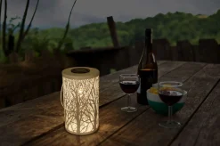 Light & More LED-Solarleuchte Bäume weiß warmweiß