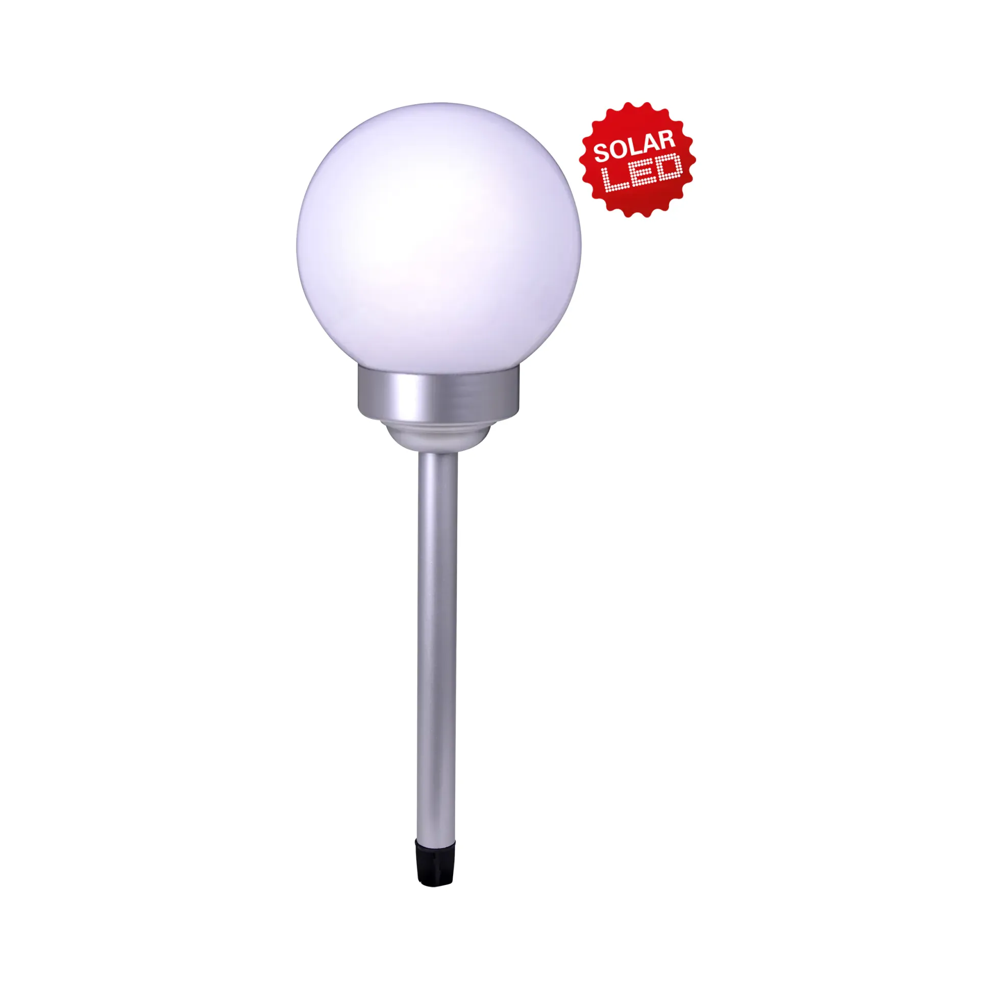 Light&More LED Solarleuchte Kugel 70 cm, Ø25 cm, Erdspieß