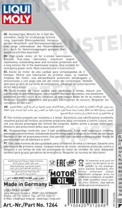 Liqui Moly Rasenmäher-Öl SAE 30 1 L