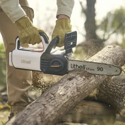 Litheli Akku-Kettensäge 20, 20 V, 2 Ah, Li-Ionen, 2 Akkus, Schwertlänge: 30 cm