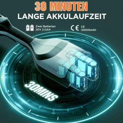 Litheli Akku-Sense U20 2x20V, inkl.2 x Akku 2.0Ah und USB-C Ladekabel