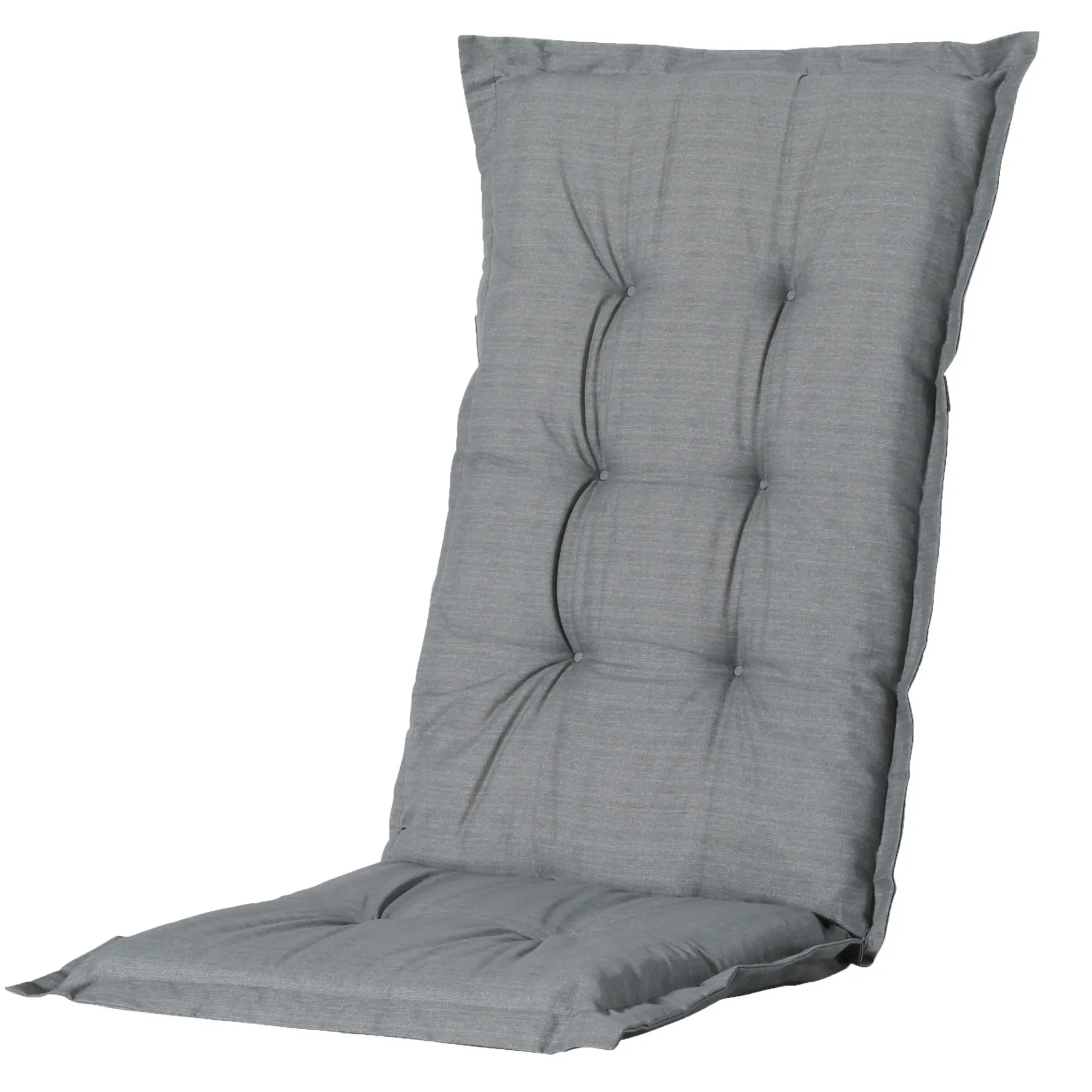 Madison Hochlehner-Auflage Basic grau 123 x 50 cm 4er-Set