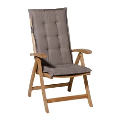 Madison Hochlehner-Auflage Basic taupe 123 x 50 cm 4er-Set