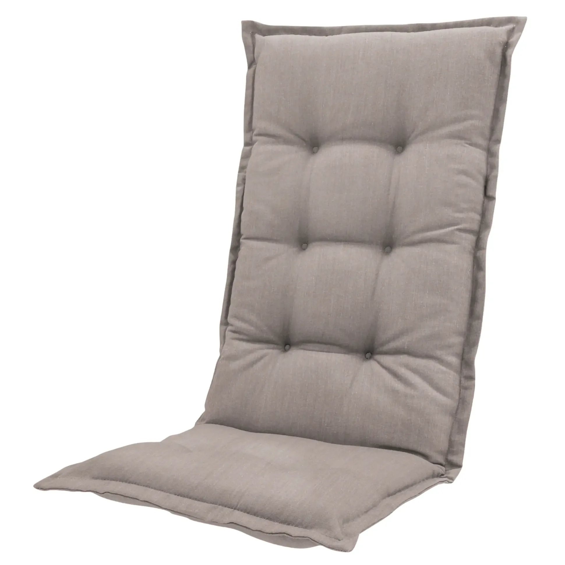 Madison Hochlehner-Auflage Basic taupe 123 x 50 cm 4er-Set