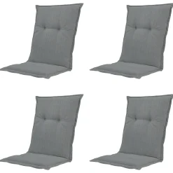 Madison Niederlehner-Auflage Basic grau 105 x 50 cm 4er-Set