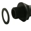 Marley Regentonnenanschluss 25,4 mm 25,4 mm (1"), für Schlauch 1", schwarz