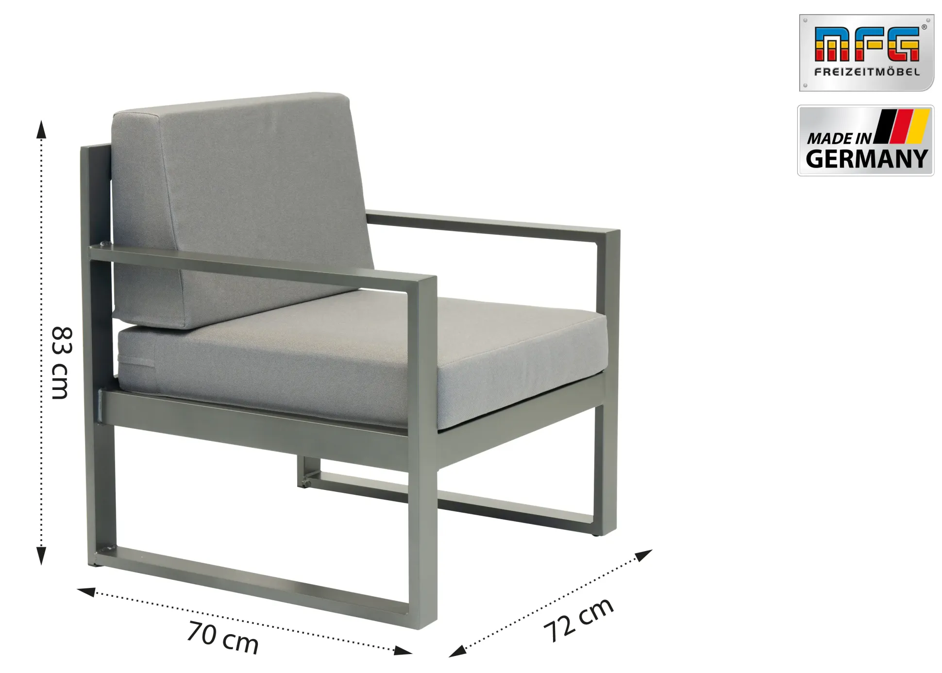 MFG Dining Lounge Möbelset inkl. All-Wetter Kissen wetterfest
