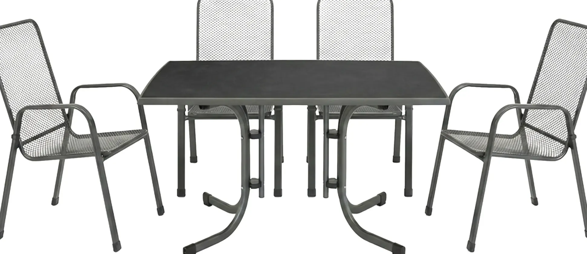 MFG Garten-Essgruppe Boulevard 4 Personen Metall anthrazit