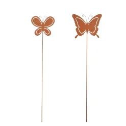 Mica Gartenstecker Schmetterling Rost 115 cm