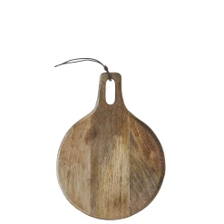 Mica Tranchierbrett Duko Mangoholz rund H 1 x B 29 x T 22 cm braun