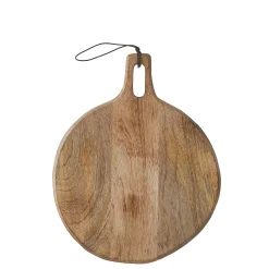 Mica Tranchierbrett Duko Mangoholz rund H 1 x B 35 x T 28 cm braun