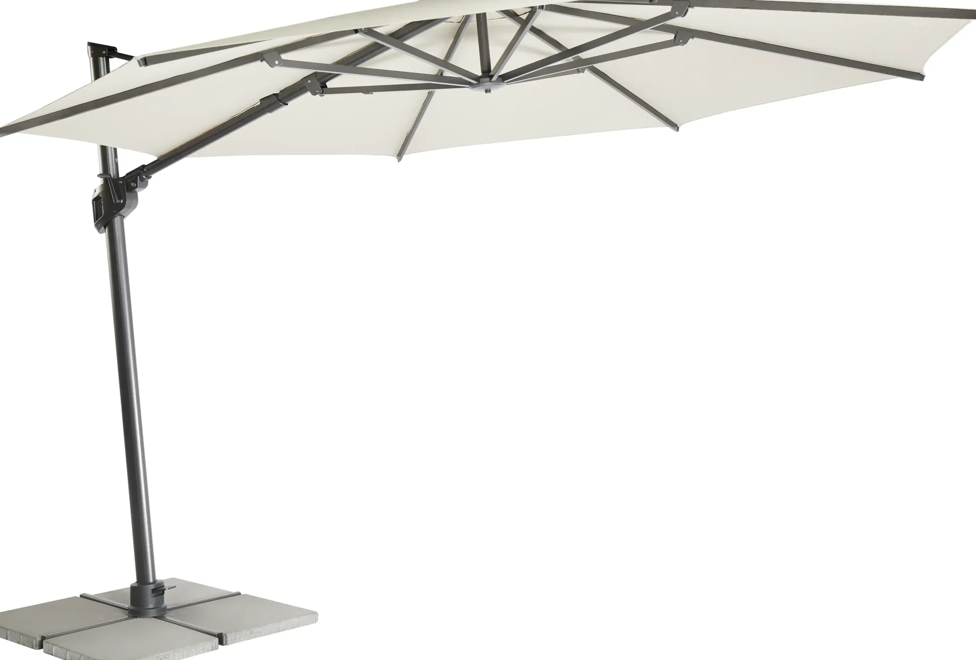 MWH Ampelschirm Monte Carlo rund beige