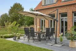 MWH Ampelschirm Monte Carlo rund beige