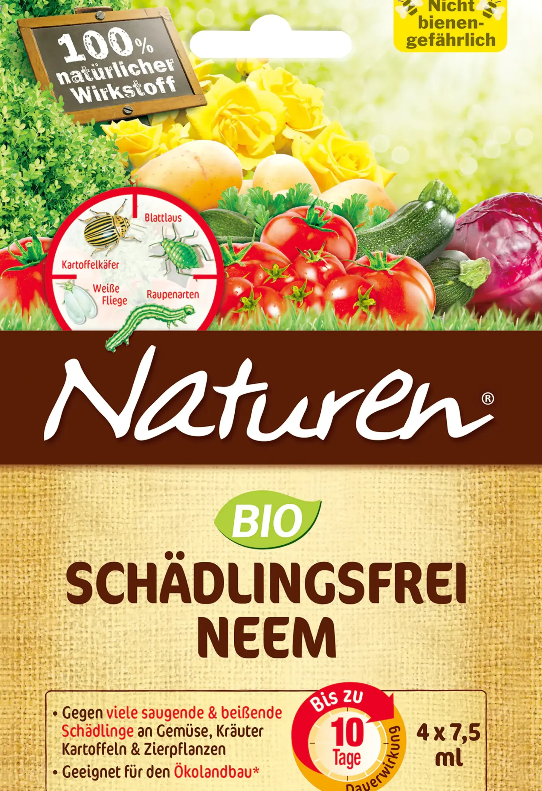 Naturen Bio Neem Schädlingsfrei 4 x 7,5 ml