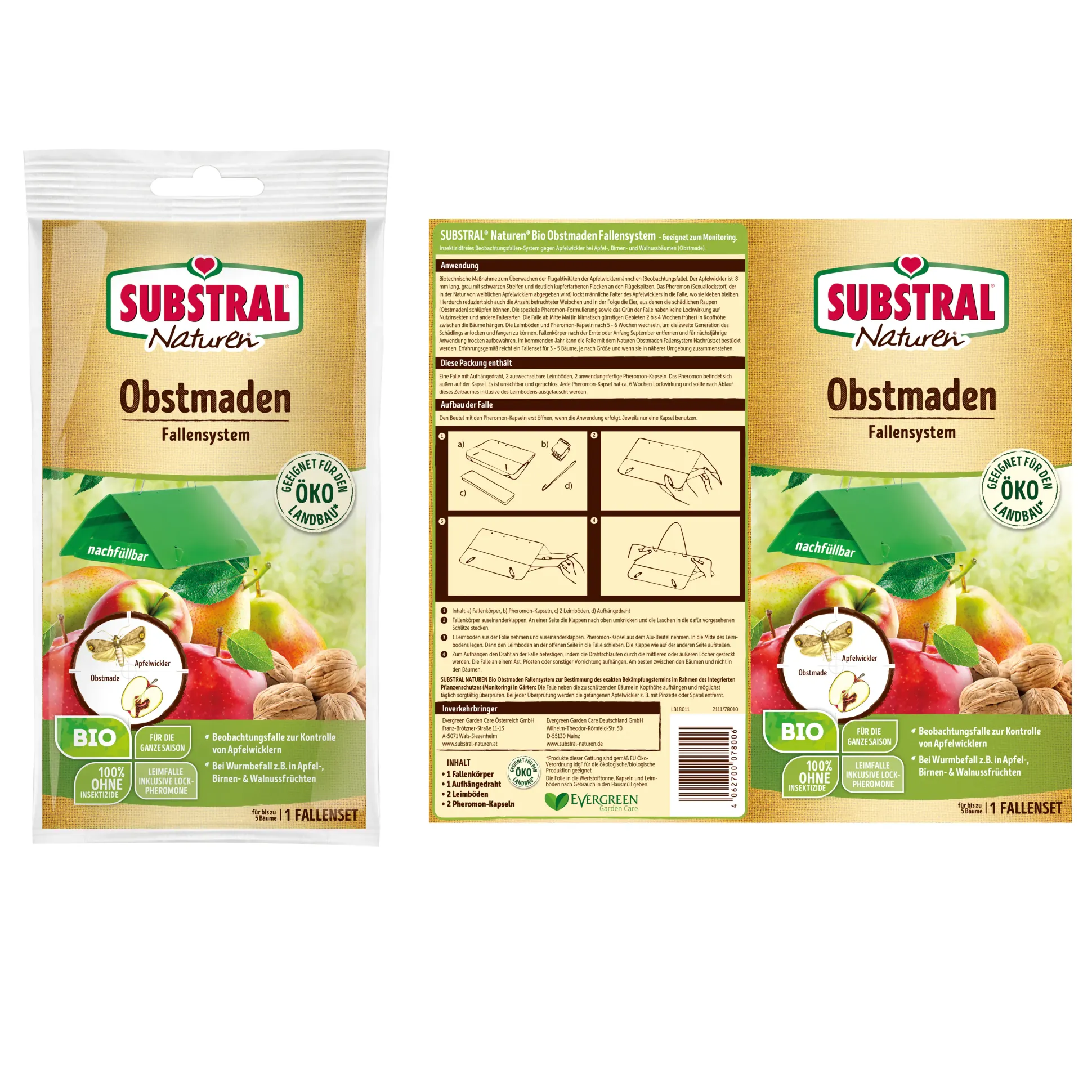 Naturen Obstmaden- Fallensystem 1 Set