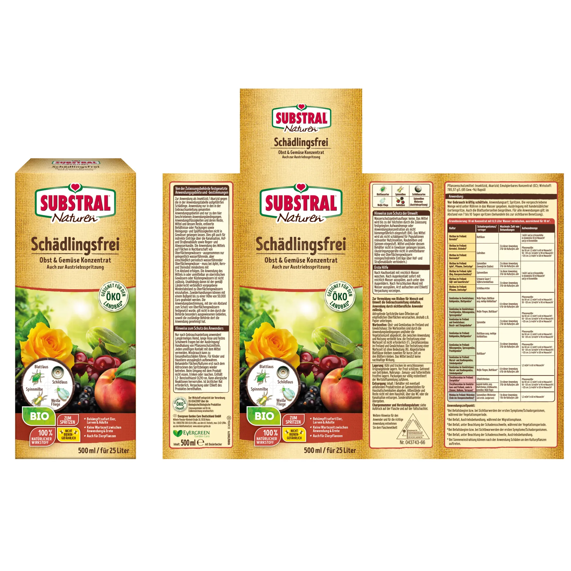 Naturen Schädlingsfrei Obst und Gemüse 500 ml