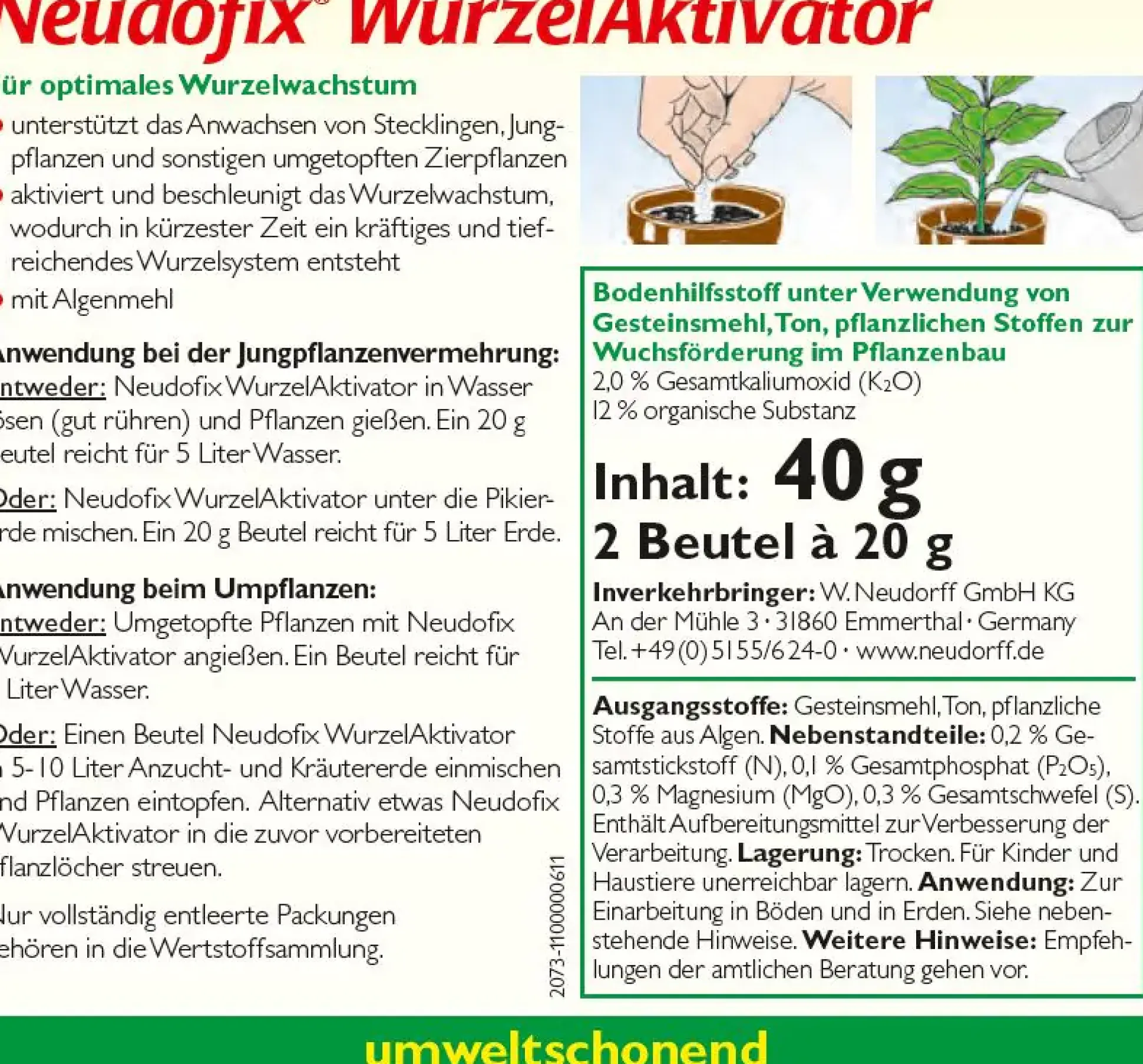 Neudofix Wurzel-Aktivator 40 g