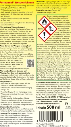 Neudorff Permanent Wespenschaum 500 ml