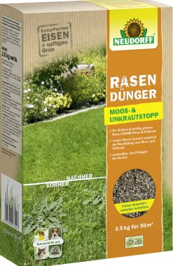 Neudorff Rasendünger Moos-& Unkrautstopp 2,5 kg