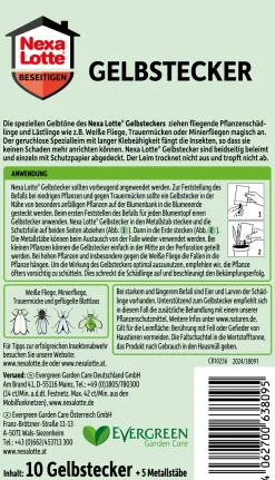 Nexa Lotte Gelbstecker für Topfpflanzen 10 Stück