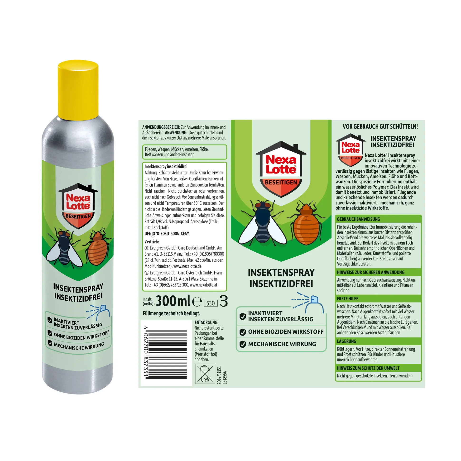 Nexa Lotte Insektenspray 300 ml insektizidfrei