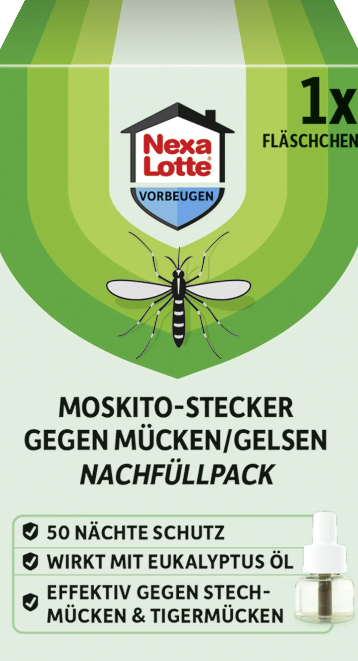 Nexa Lotte MoskitoStecker gegen Mücken/Gelsen Nachfüllpack 28 ml