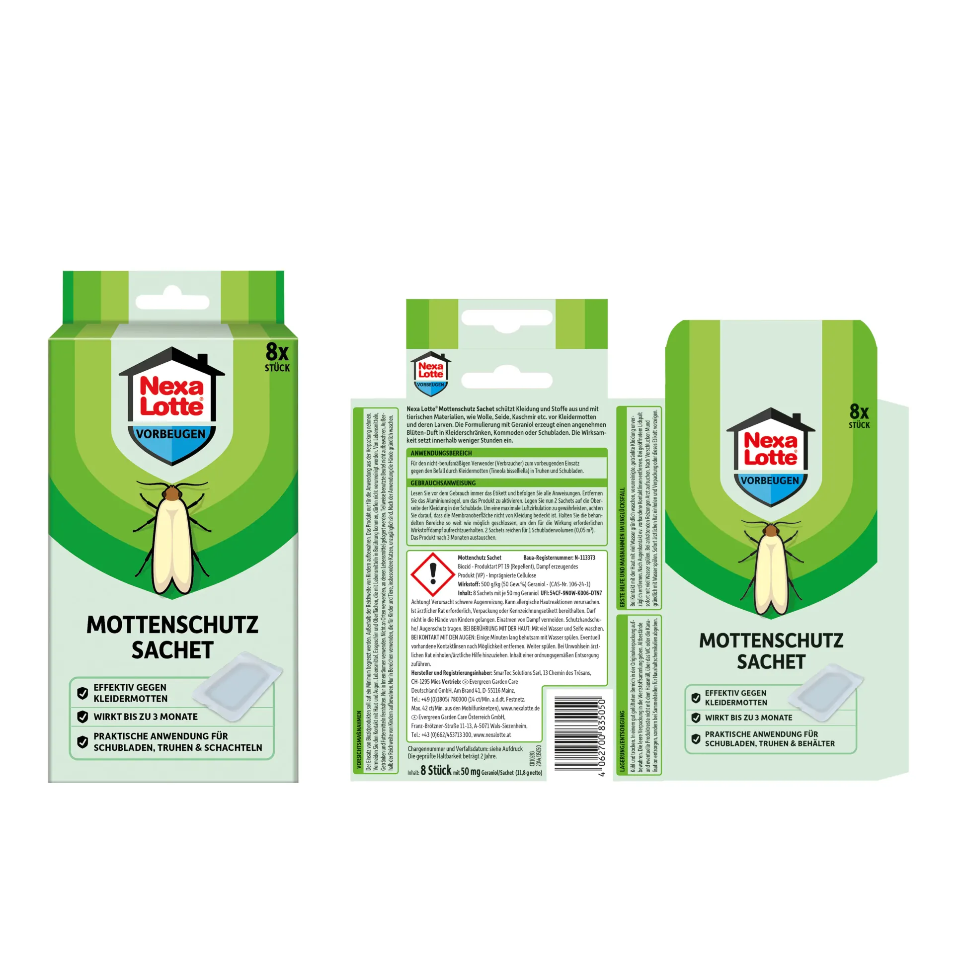 Nexa Lotte Motten Sachet 8 Stück