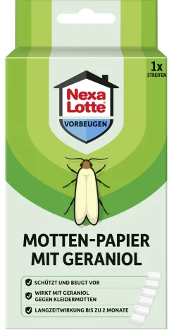 Nexa Lotte Motten-Papier mit Geraniol