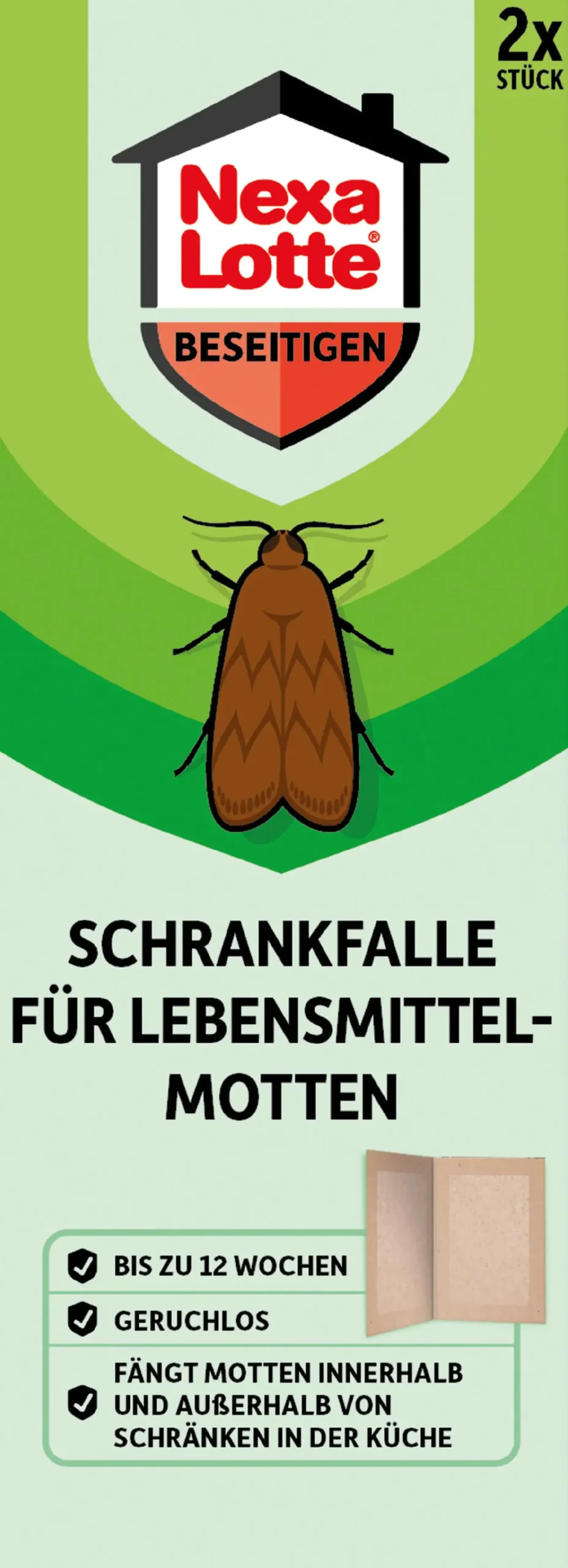 Nexa Lotte Schrankfalle für Lebensmittelmotten 2 Stück