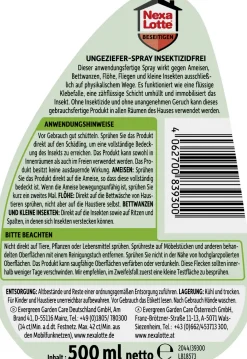 Nexa Lotte Ungezieferspray insektizidfrei 500 ml