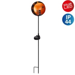 Näve Solar-Gartenleuchte LED mit Dämmerungssensor Elfe 84 cm schwarz