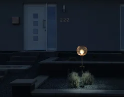 Näve Solar-Gartenleuchte LED mit Dämmerungssensor Geli 85 cm schwarz