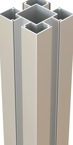 Osmo Alufosten Multi-Fence HPL Elegance & Alu-Fence 200 cm, 9 x 9 cm, Alu