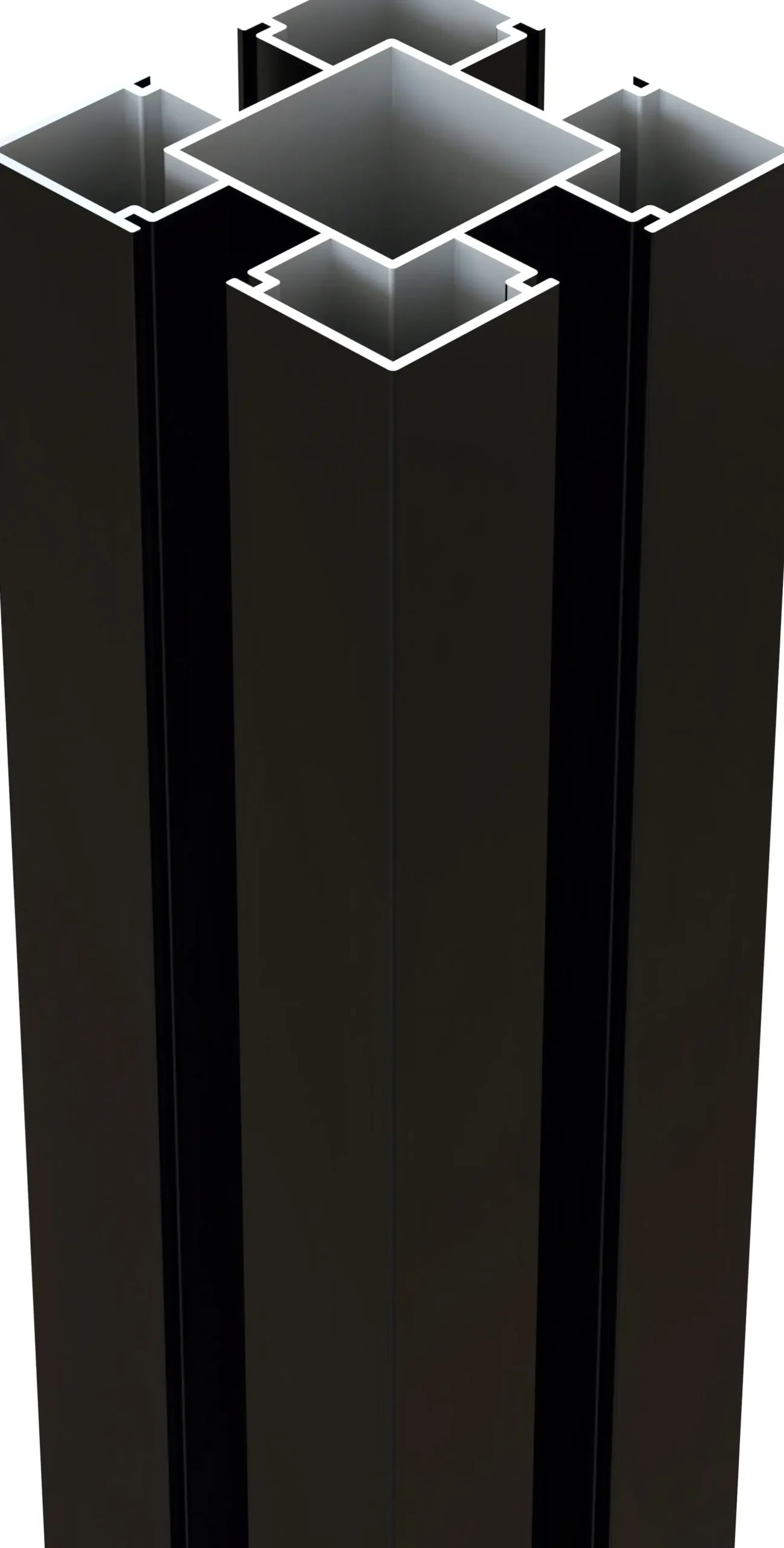 Osmo Pfosten Aluminium 200 cm, 90 x 90 mm, anthrazit, Typ B