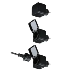 Paulmann Außen-Zwischenstecker Zigbee Typ EF-CEE 7/7 schwarz IP44