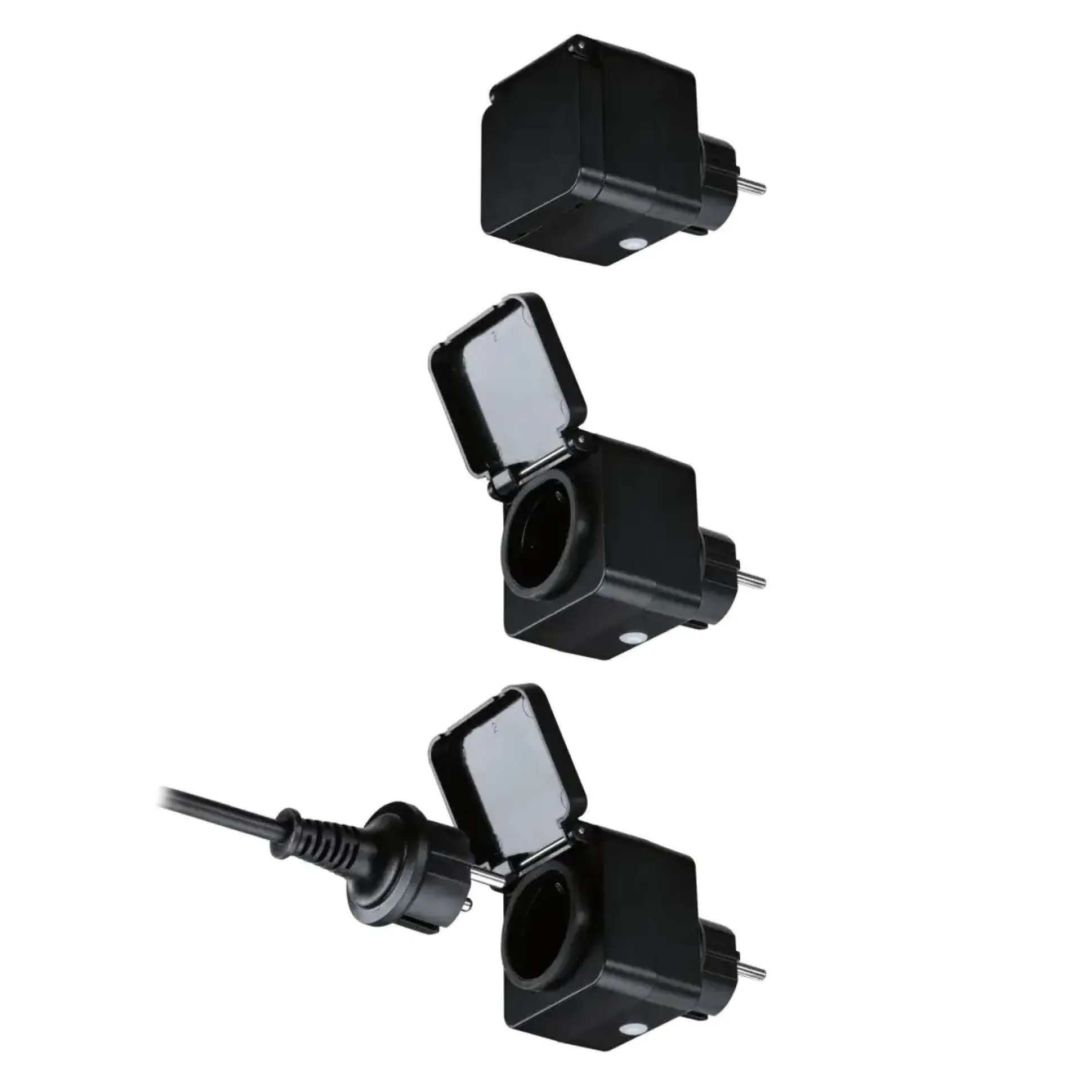Paulmann Außen-Zwischenstecker Zigbee Typ EF-CEE 7/7 schwarz IP44