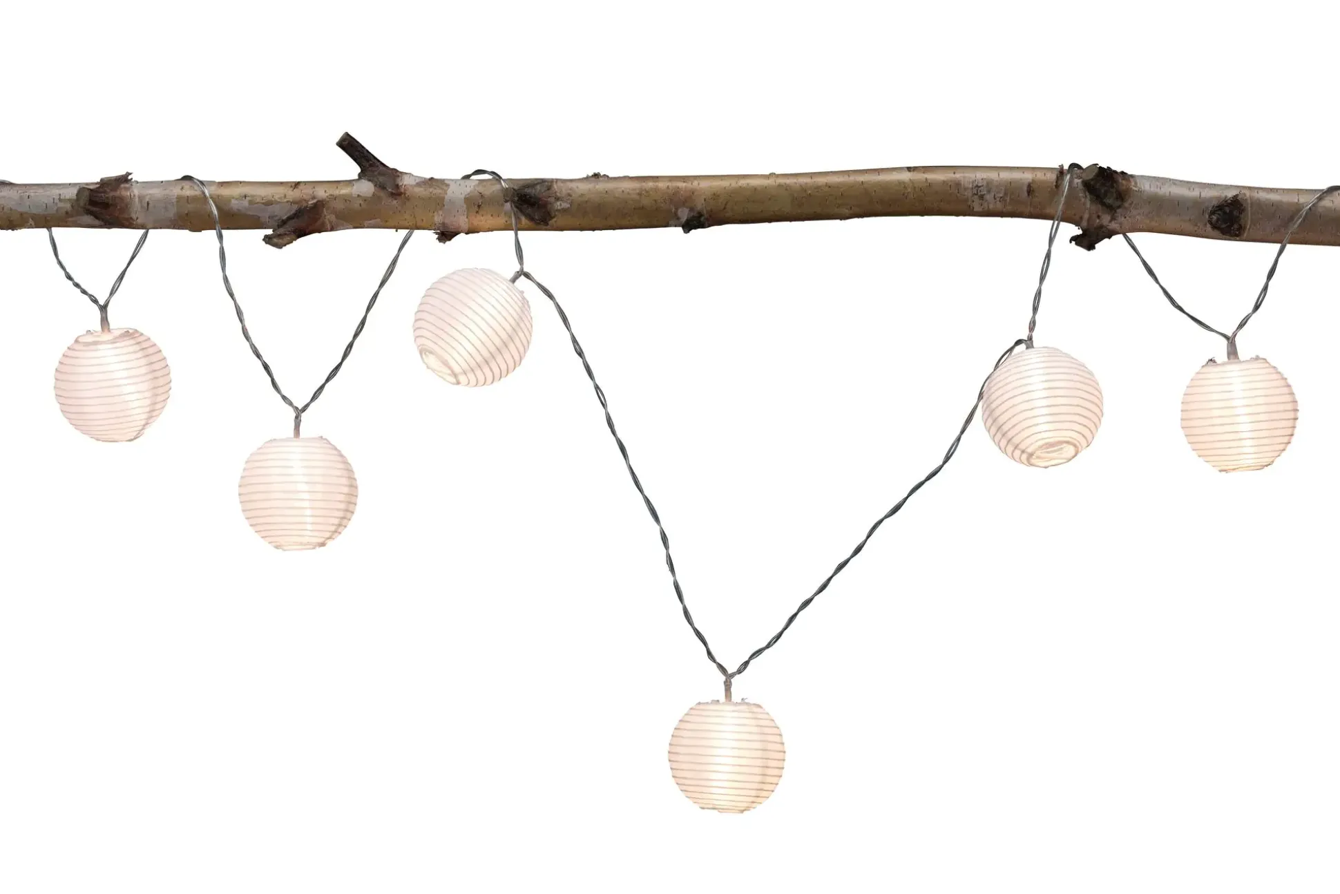 Paulmann LED Akku-Lichterkette Lampion weiß warmweiß 7 Lampions