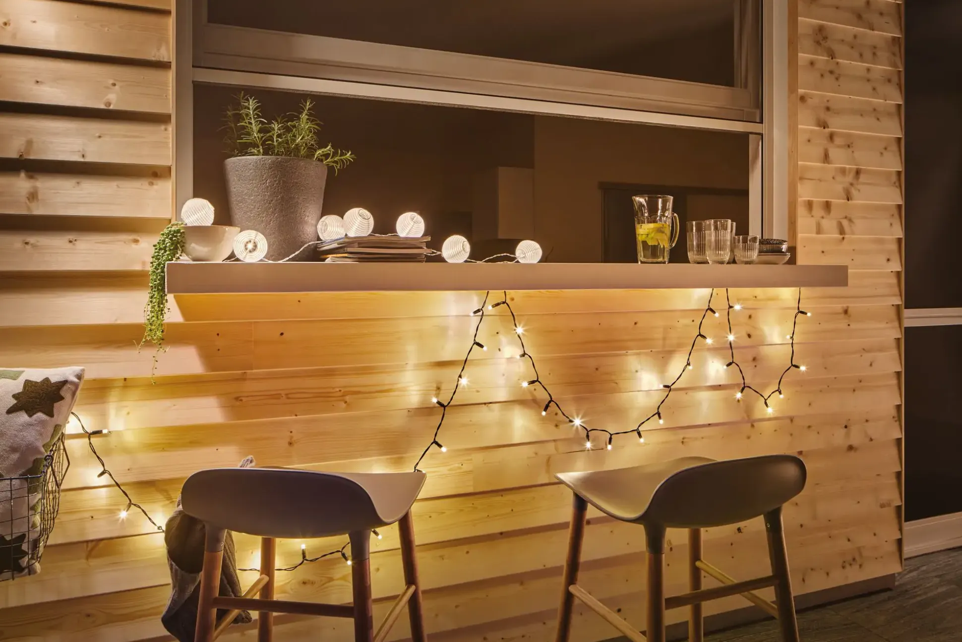 Paulmann LED Akku-Lichterkette Lampion weiß warmweiß 7 Lampions